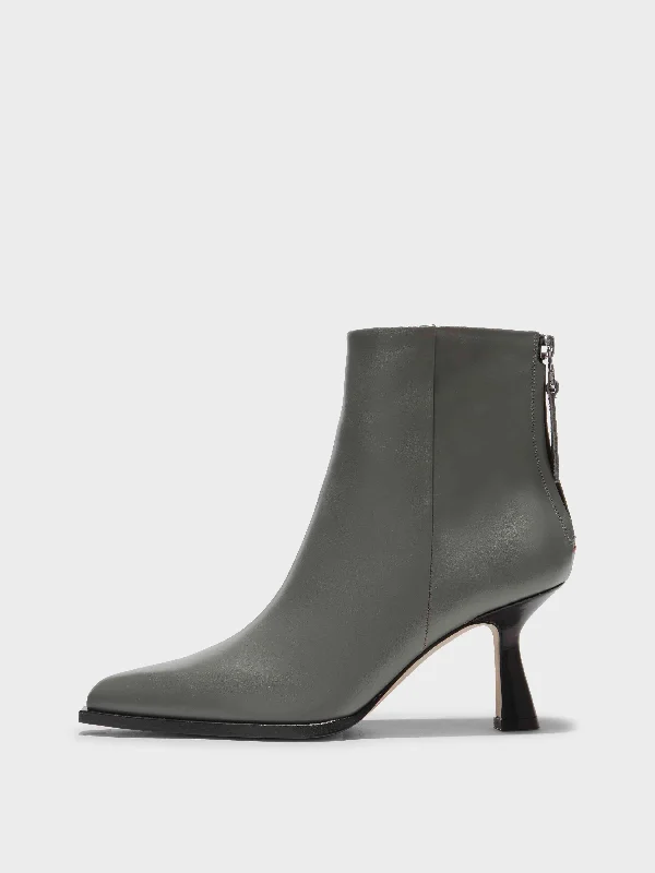 Kala Leather Cowboy Ankle Boots