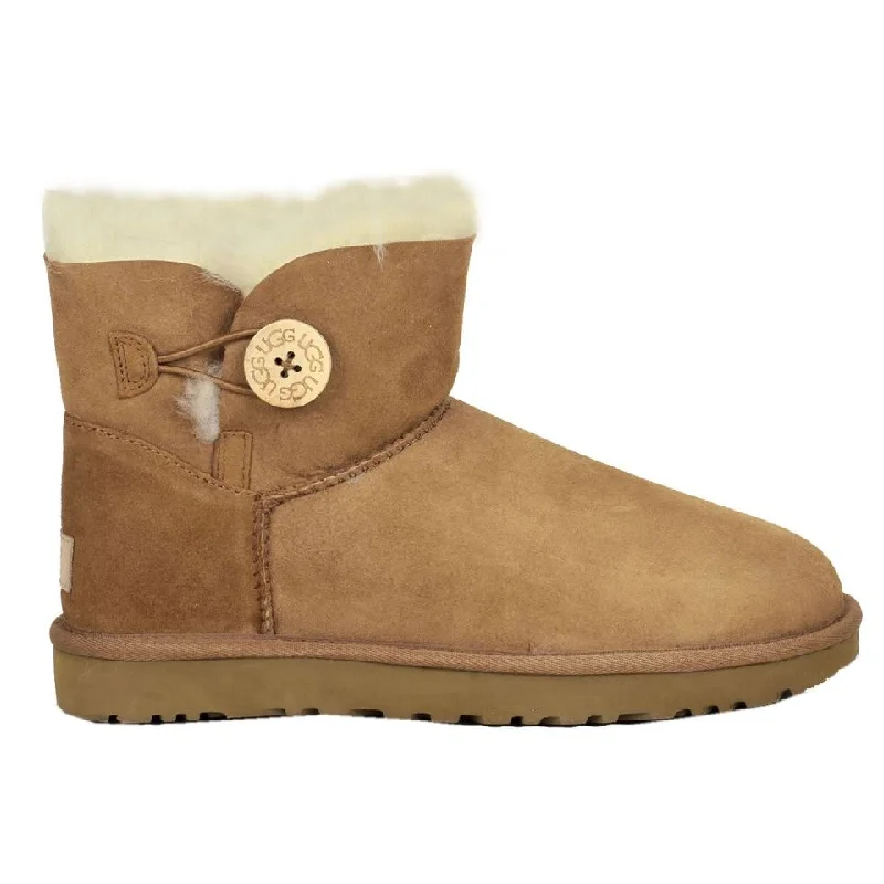 Mini Bailey Button II Suede Sheepskin Women's Winter Boots