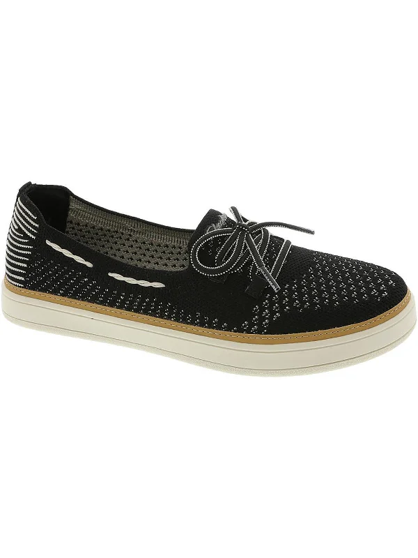 Coastal Drive Womens Knit Slip-On Moccasins