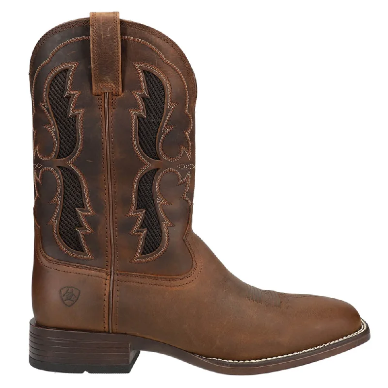 Dash VentTEK Ultra Embroidered Tooled-Inlay Square Toe Cowboy Boots