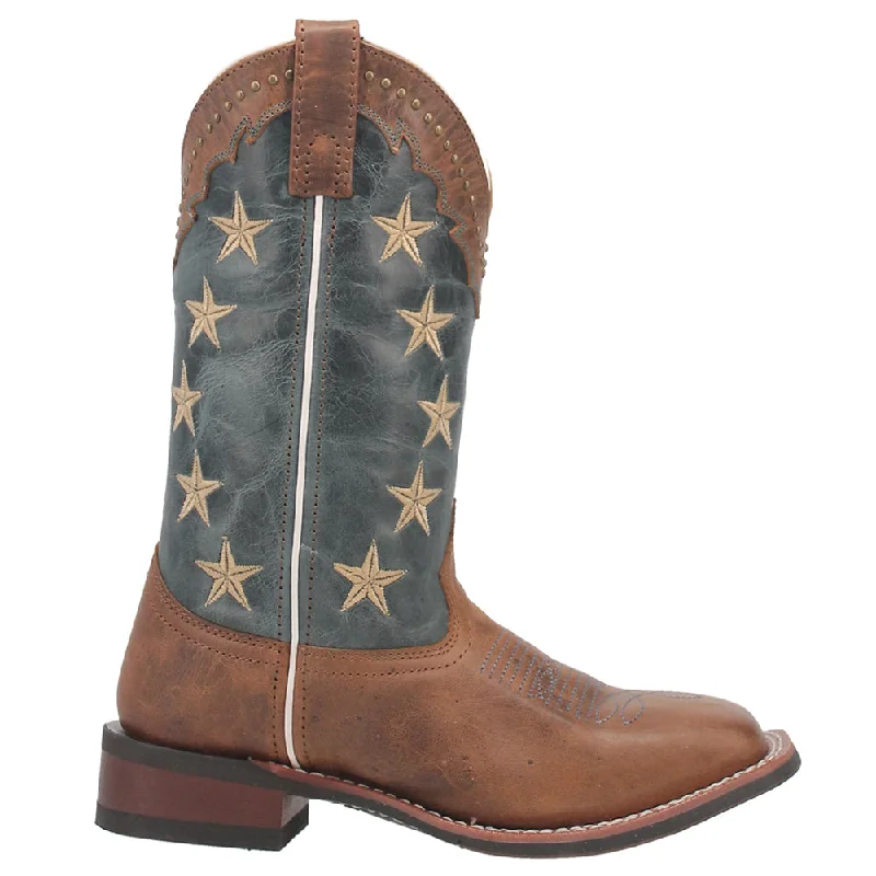 Early Star Patriotic Square Toe Cowboy boots