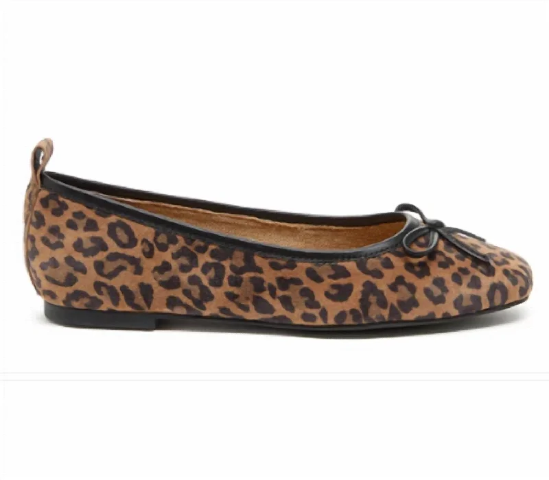 Frankie Leopard Ballet Flat