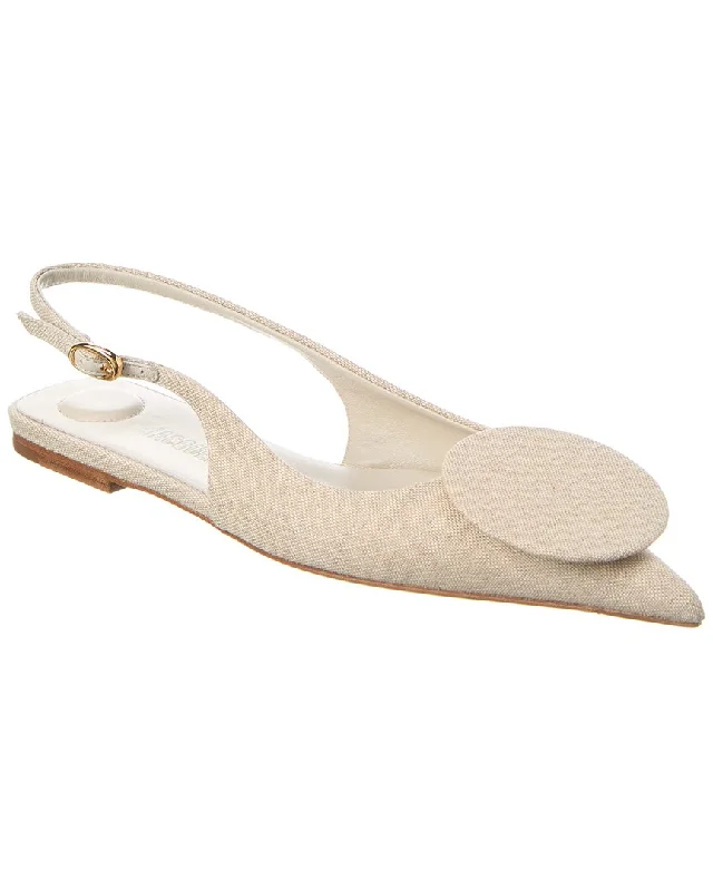 Jacquemus Duelo Canvas Slingback Flat