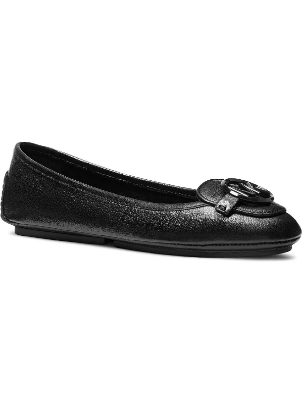 Lillie Moc Womens Leather Slip-On Moccasins