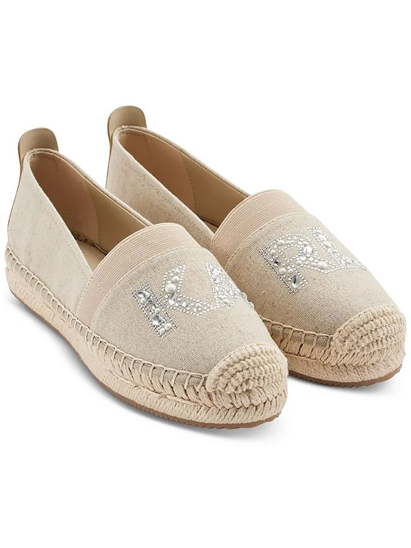 Manika Womens Embellished Canvas Espadrilles