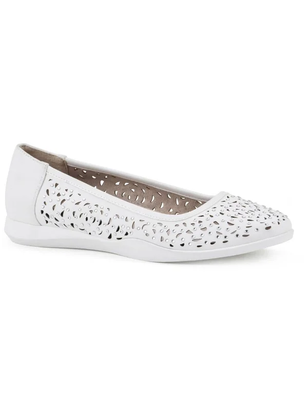 PLEASED Womens Casual Round Toe Flats Shoes