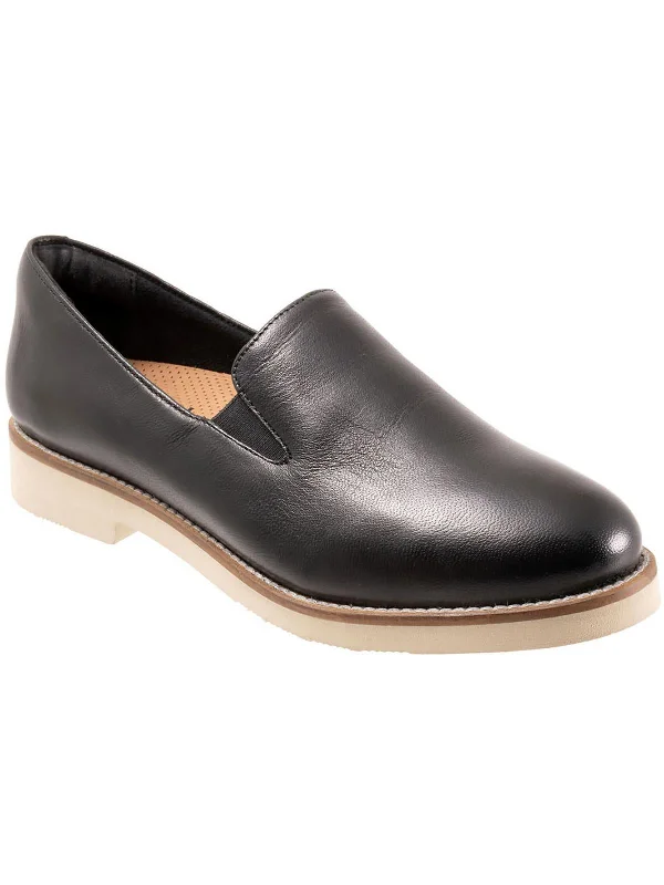 Whistle II Womens Leather Comfort Flats Shoes