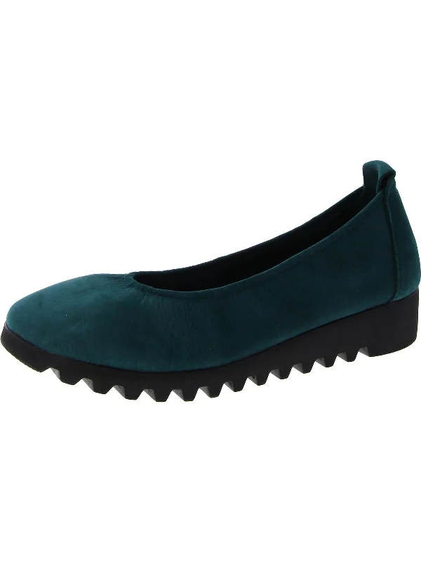 Womens Leather Arch Support Ballet Flats