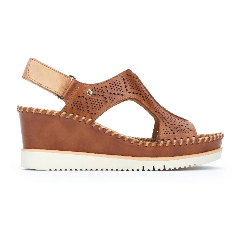 WOMEN'S PIKOLINOS AGUADULCE WEDGE SANDAL | BRANDY