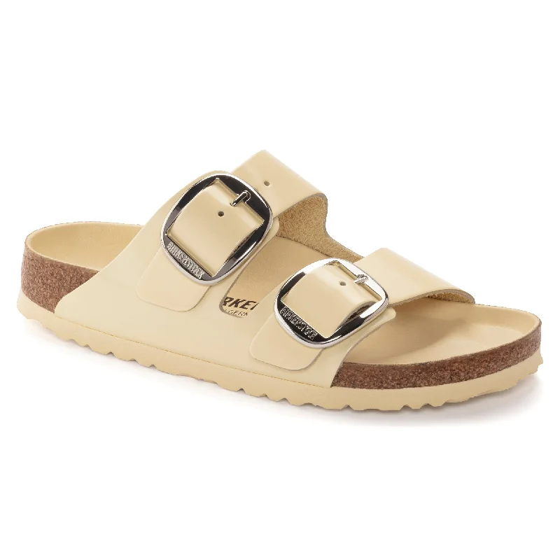 Birkenstock Arizona Big Buckle high shine butter leather