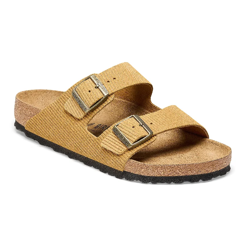 Birkenstock Arizona corduroy cork brown suede