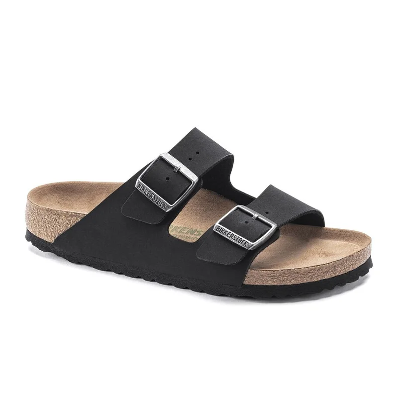 Birkenstock Arizona Vegan Slide Sandal (Women) - Black Birkibuc