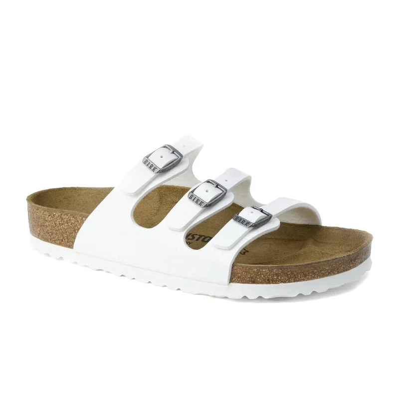 Birkenstock Florida Slide Sandal (Women) - White Birko-Flor