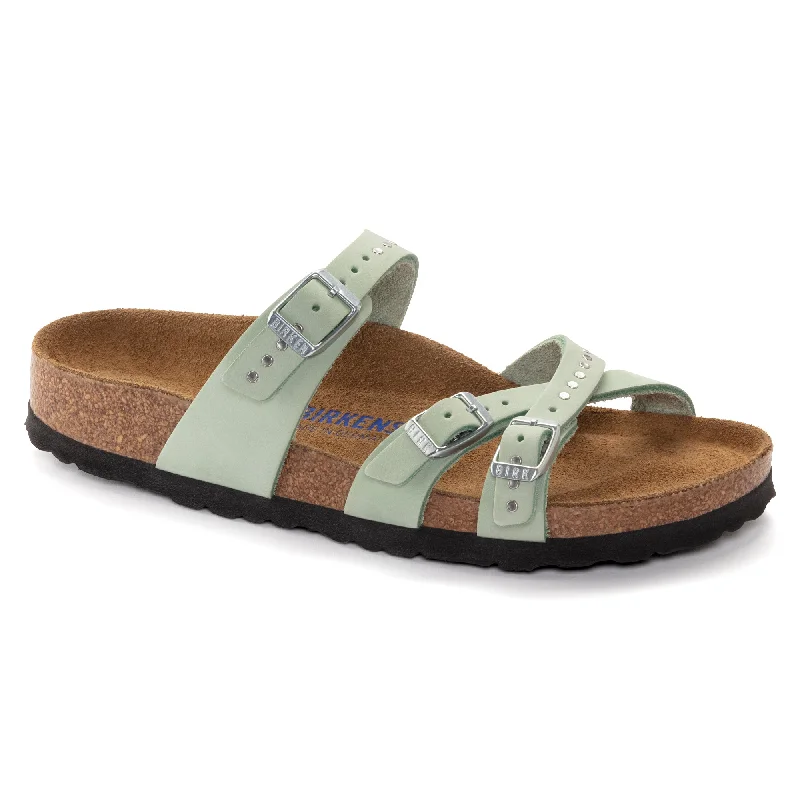 Birkenstock Franca Rivets Soft Footbed matcha nubuck