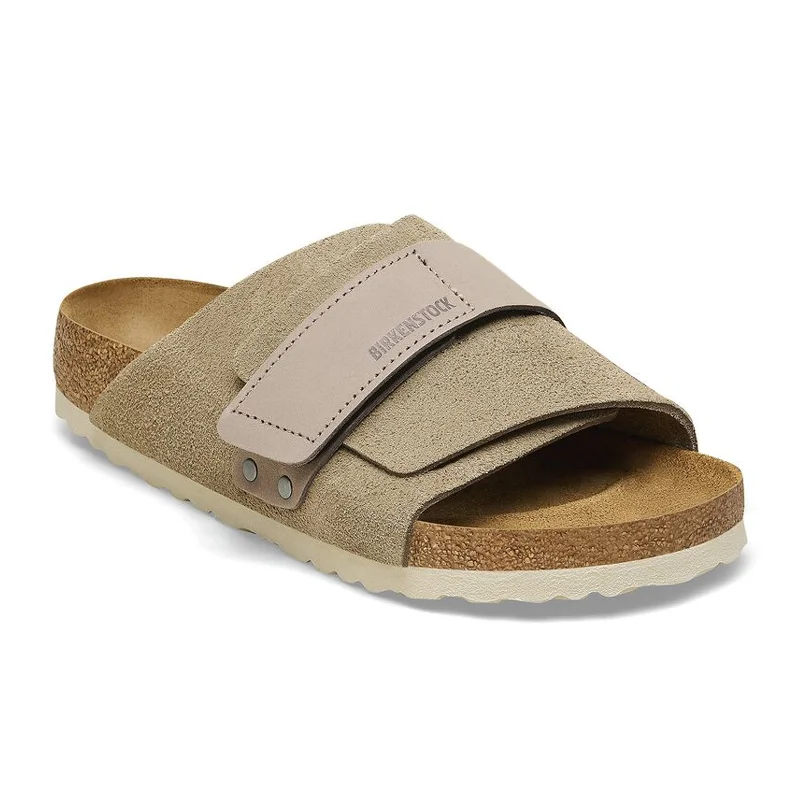 Birkenstock Kyoto Narrow Slide Sandal (Women) - Taupe Suede