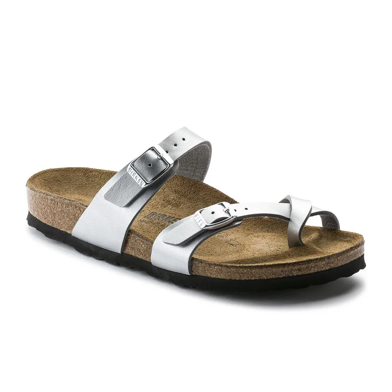 Birkenstock Mayari Sandal (Women) - Silver Birko-Flor