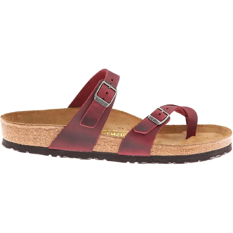 Women's Birkenstock Mayari Zinfandel Oiled Leather