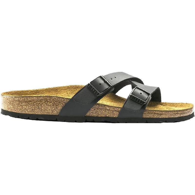 Women's Birkenstock Yao Black Birko-Flor