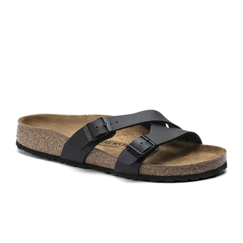 Birkenstock Yao Slide Sandal (Women) - Black Birko-Flor