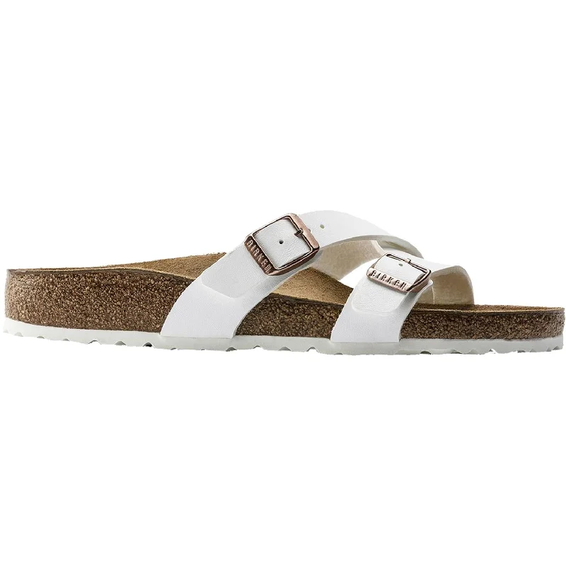 Women's Birkenstock Yao White Birko-Flor