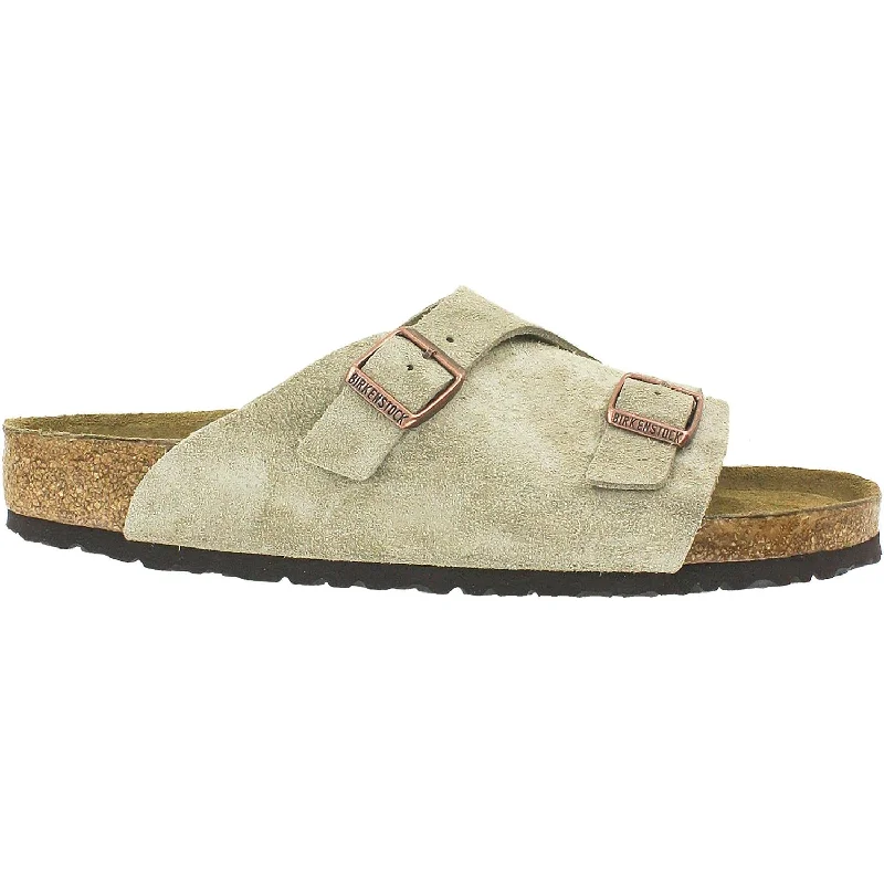 Unisex Birkenstock Zurich Soft Footbed Taupe Suede