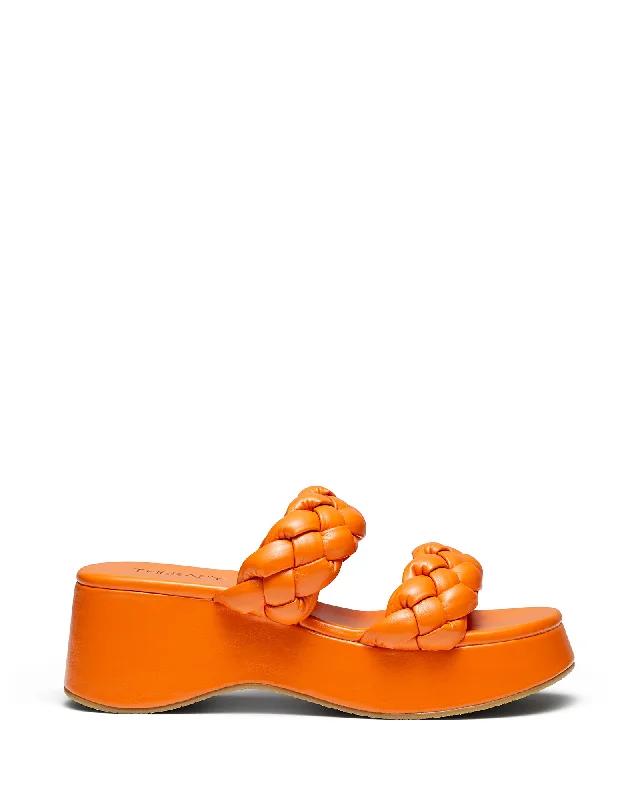 Christy Platform Sandal Tangerine