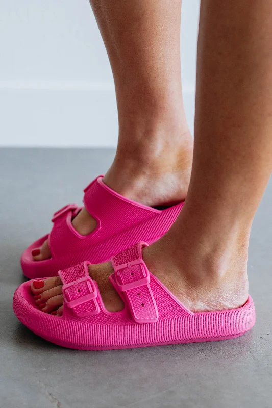 Destination Anywhere Slides - Hot Pink