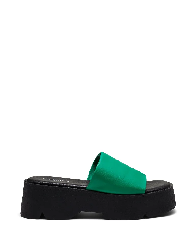 Kali Flatform Sandal Fern