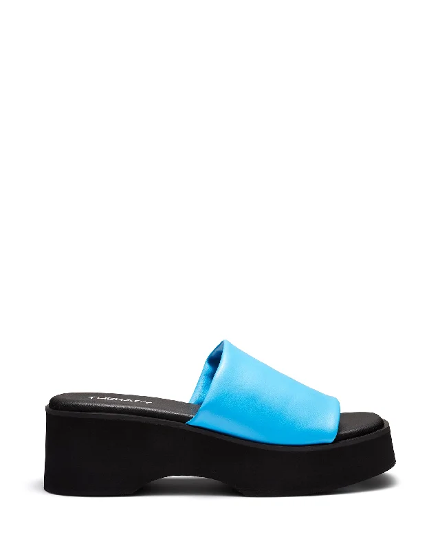 Naomi Platform Sandal Azure