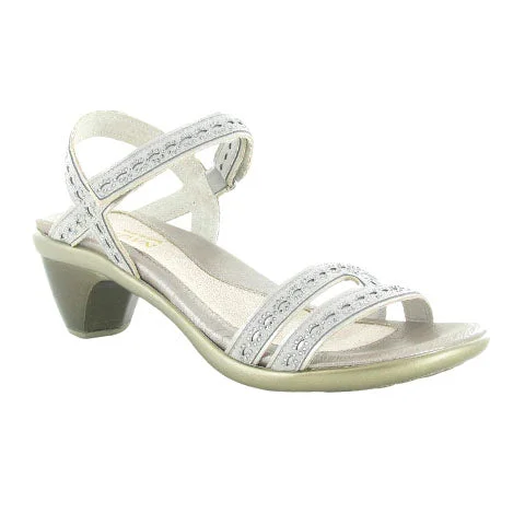 Naot Idol Heeled Sandal (Women) - Gray/Gray Stones