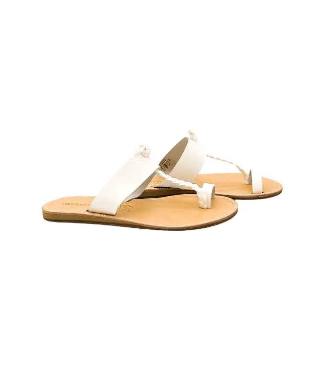 Thess Leather Sandals in White