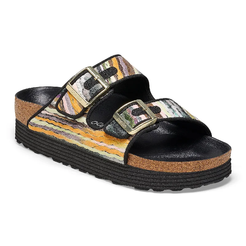 Papillio Arizona Platform multi yellow textile by Birkenstock