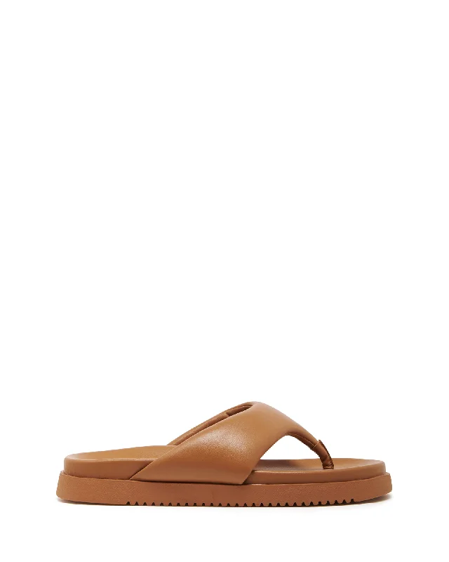 Radar Thong Sandal Caramel Smooth