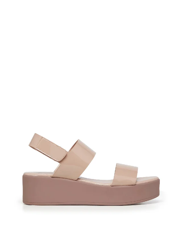 Roddick Platform Sandal Blush Patent