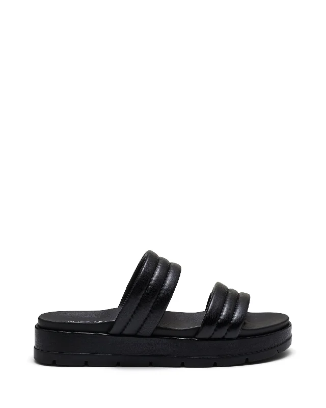 Slander Flatform Sandal Black