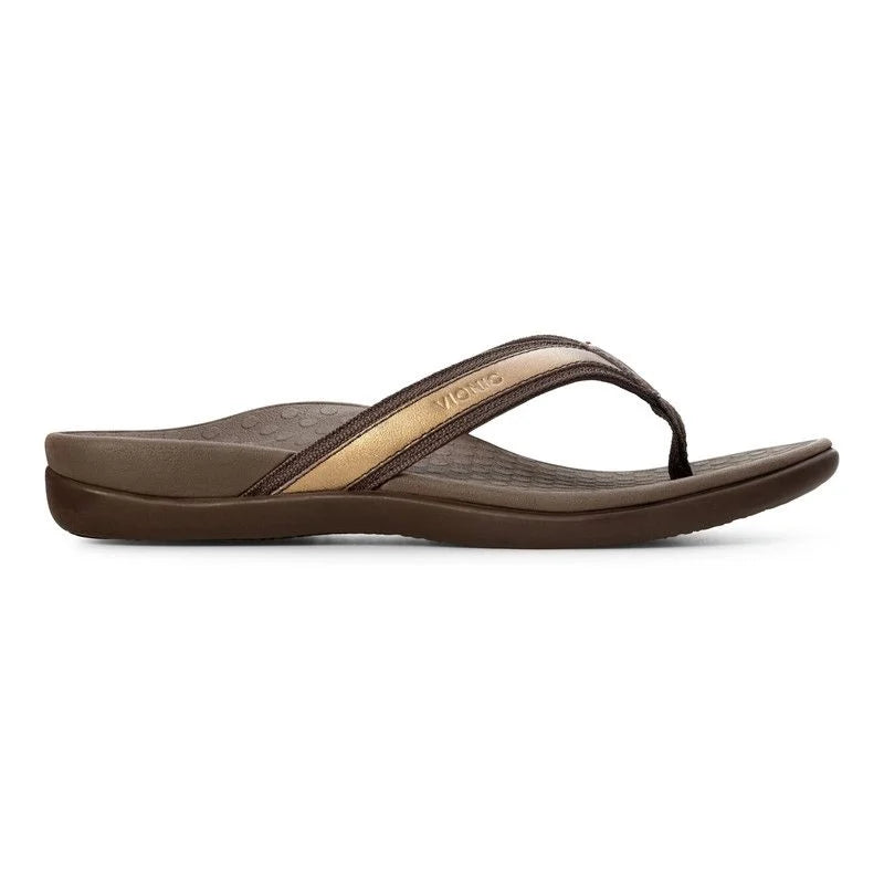 WOMEN'S VIONIC TIDE II TOE POST SANDAL | BRONZE / METALLIC