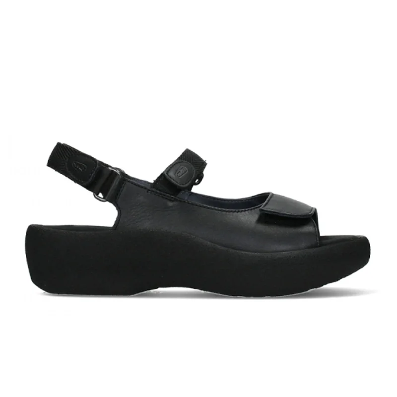 Wolky Jewel Backstrap Sandal (Women) - Black Leather