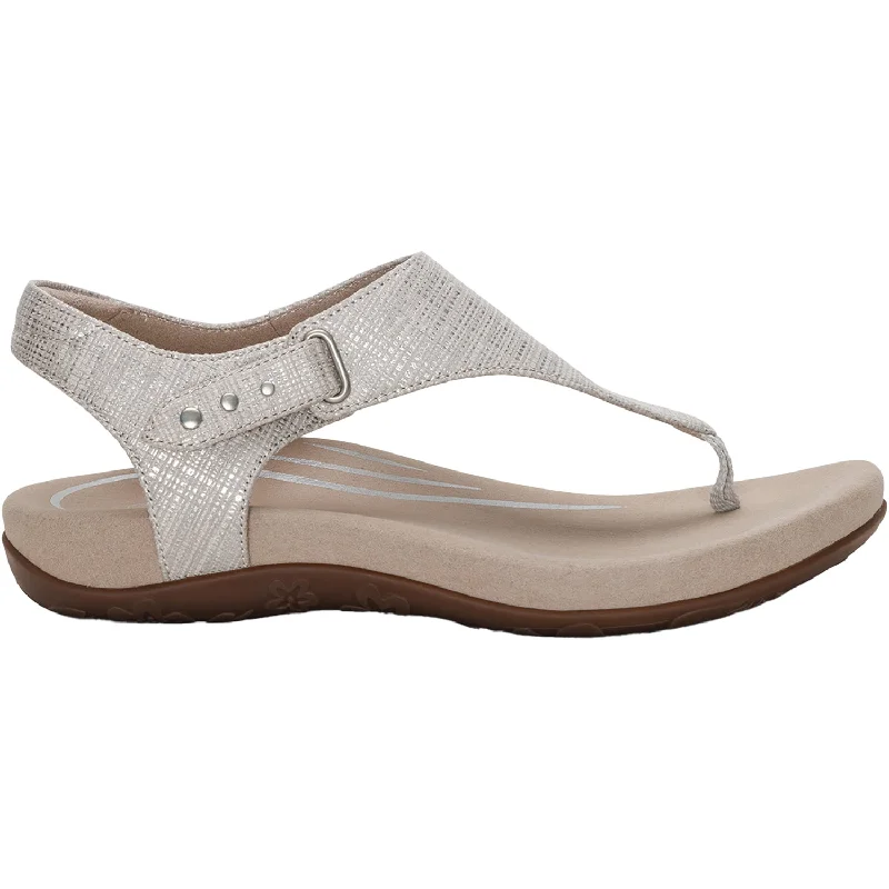 Women's Aetrex Ellie Grey Textured Synthetic