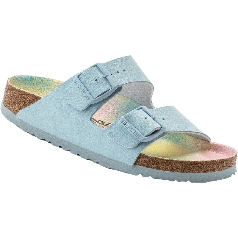 Women's Birkenstock Arizona Vegan Ombre Finished Sky Birkibuc