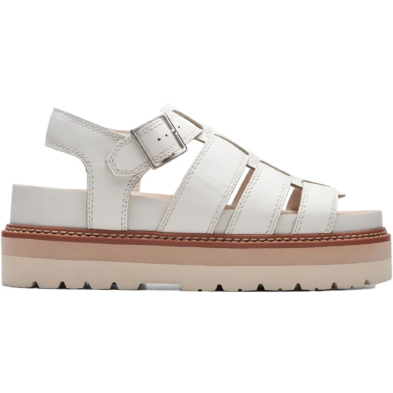 Women's Clarks Orianna Twist Off White Leather