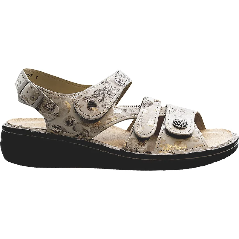 Women's Finn Comfort Gomera Soft Stone Pebble Leather