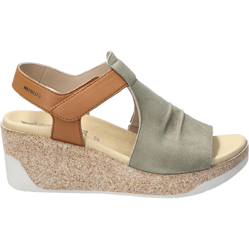 Women's Mephisto Galiane Light Khaki Leather/Suede