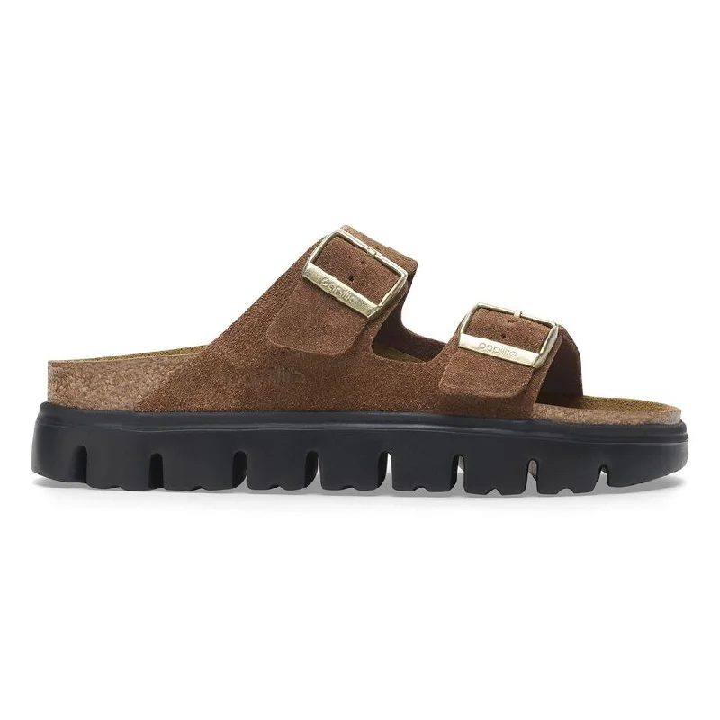 WOMEN'S PAPILLIO BY BIRKENSTOCK ARIZONA CHUNKY PLATFORM | DARK TEA / BLACK