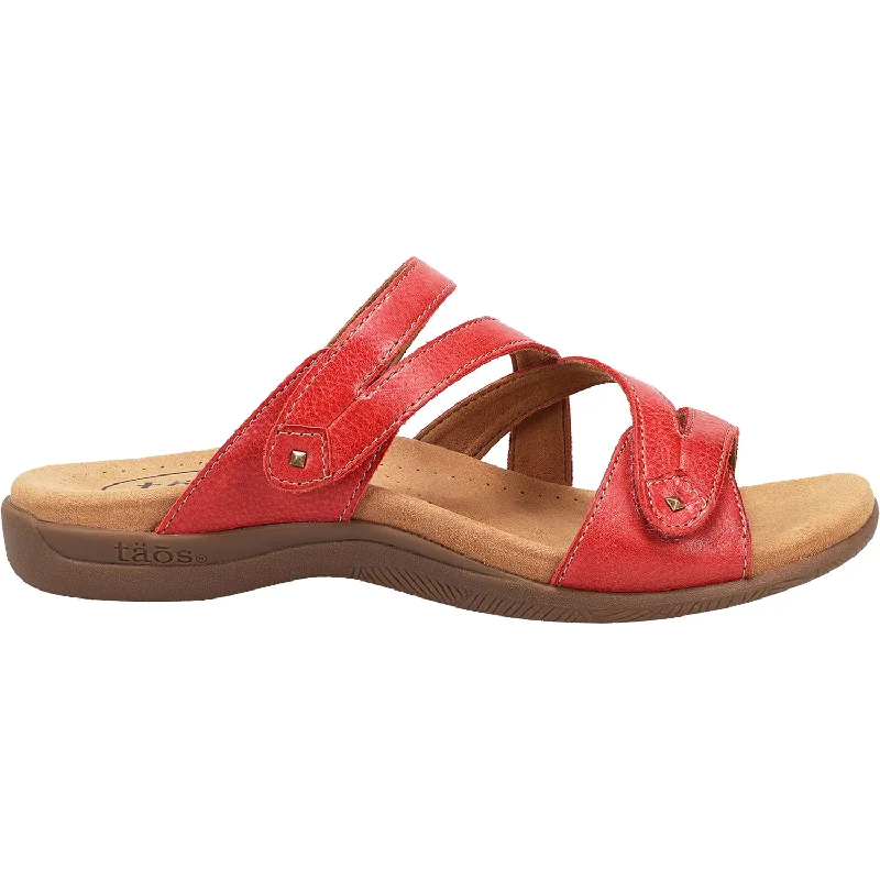 Women's Taos Double U True Red Leather