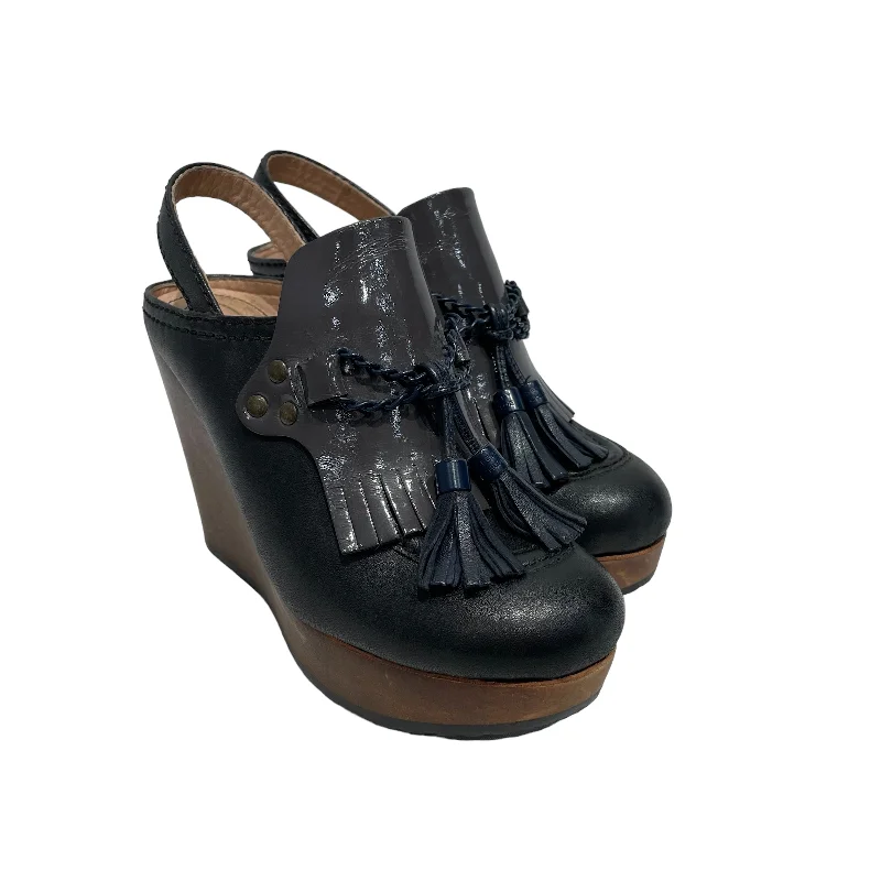 SEE BY CHLOE/Heels/EU 36/Leather/BLK/PLATFORM HEEL PUMPS