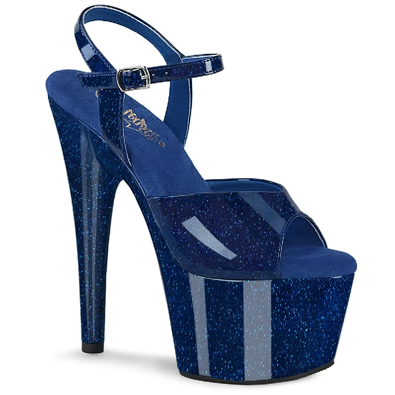 Navy Blue Glitter Pat/Matching