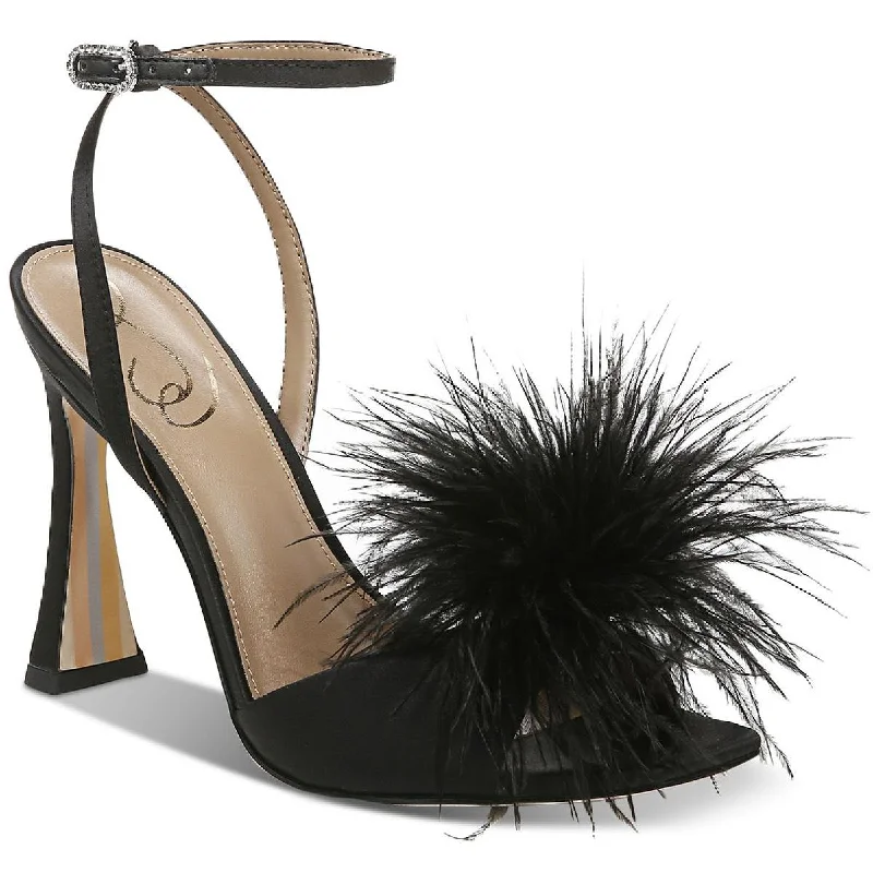 Leon Womens Embellished Feathers Heels