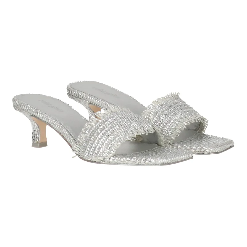 Cult Gaia Womens Silver Mule