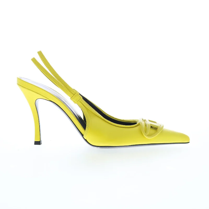 Diesel D-Venus SB Y02985-PR818-T3014 Womens Yellow Slingback Heels Shoes