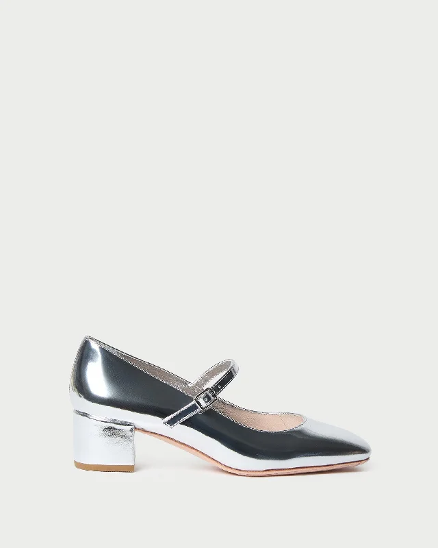 Lyra Silver Mary Jane Pump